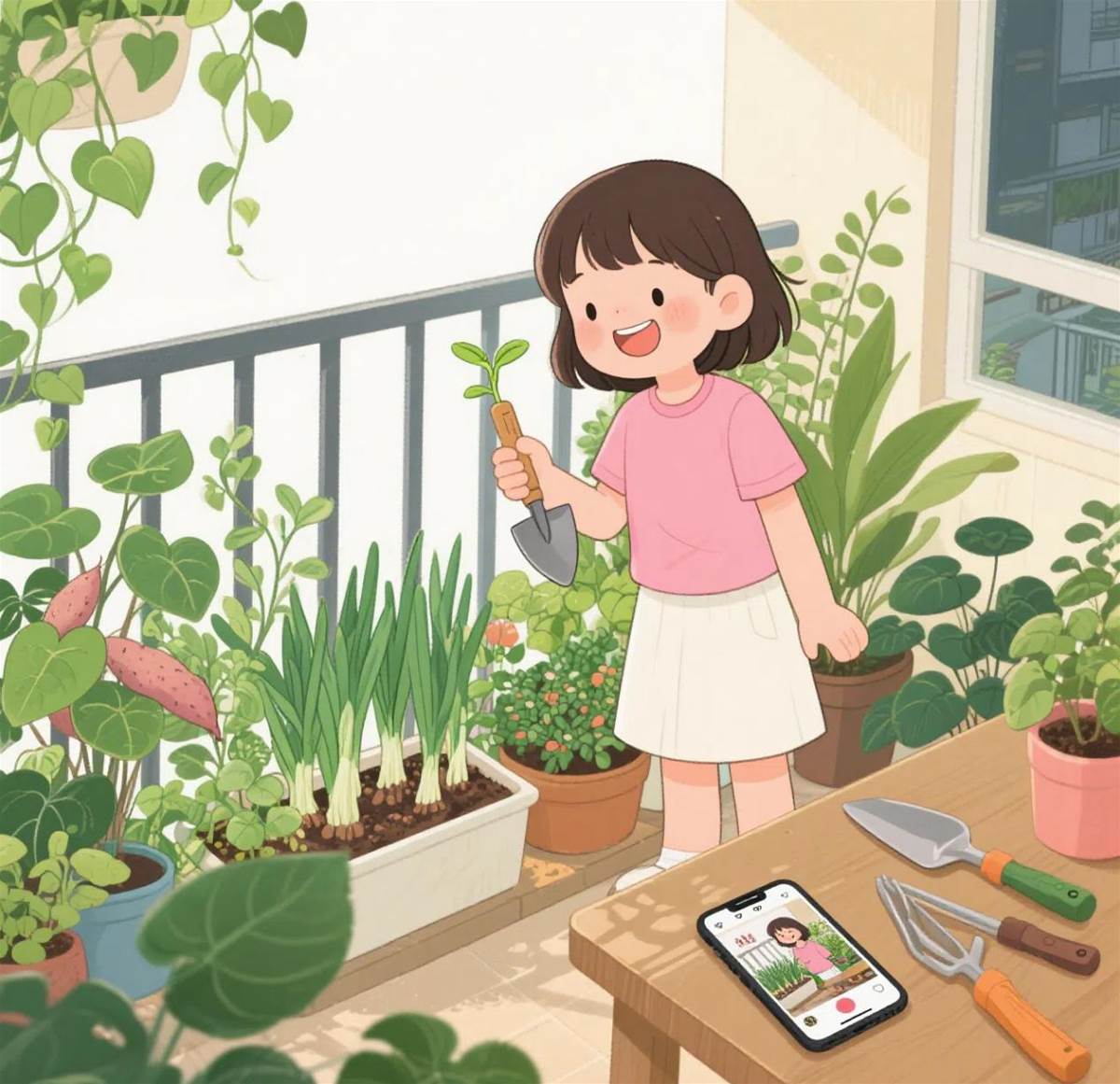 《陽台上的小綠洲》