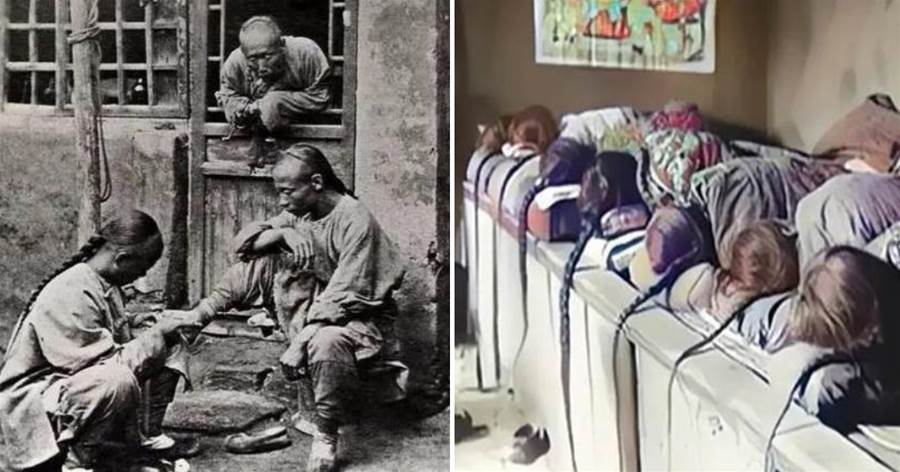 晚清罕見老照片：圖3七個人睡一張床，圖5看著讓人心疼