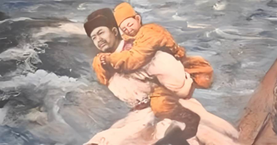 野史：1279年，陸秀夫背起8歲的小皇帝趙昺，問道：大勢已去，陛下可愿與我跳海殉國？